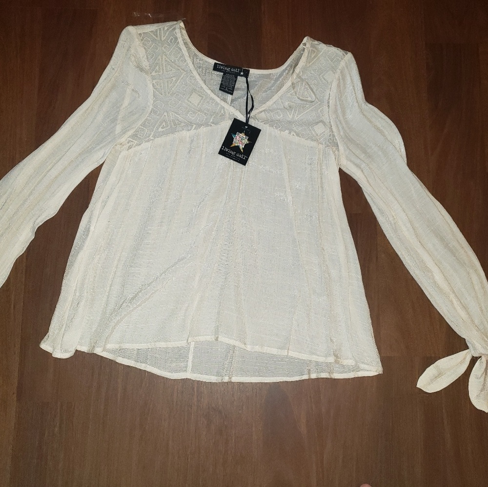 Long sleeve tie shirt